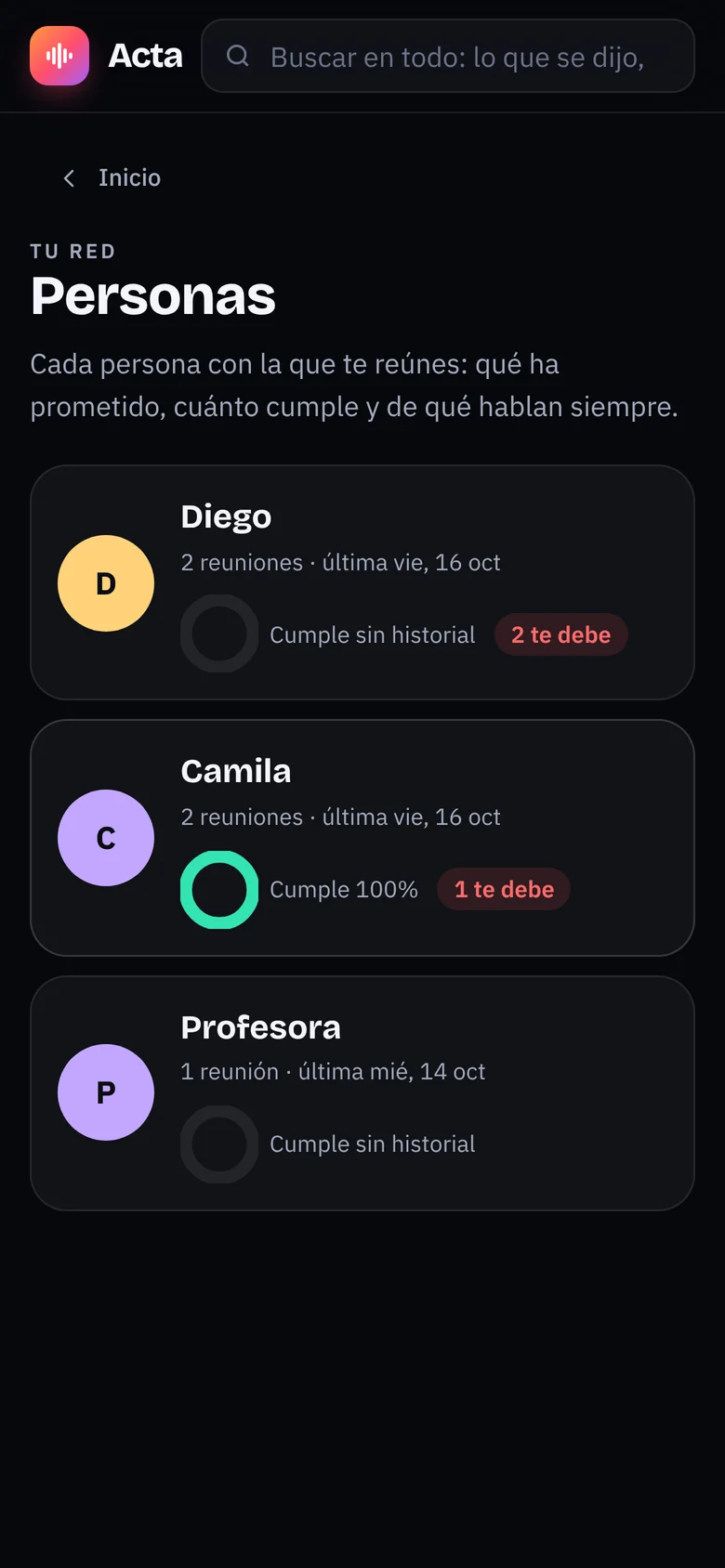 Ficha de personas